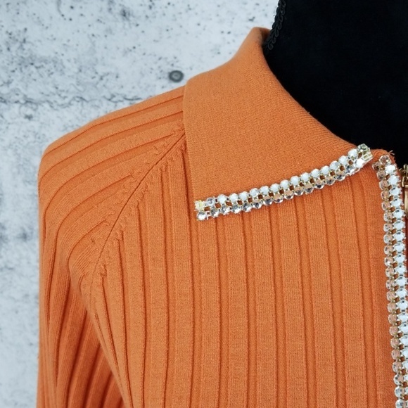 Embellished Collared Sweaters